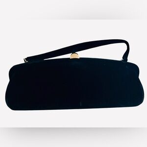 Elegant Black Velvet Wristlet